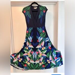 Boden Eleanor jersey dress size 16/18 . Midi